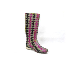 Ladies Rain Boots (semelle en caoutchouc transparent).